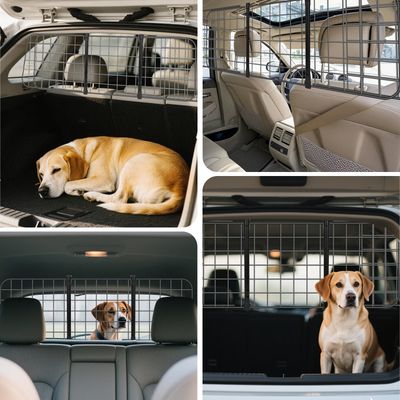 Nobleza Perro Barrera para coche Barrera Protectora de Coche para Perros