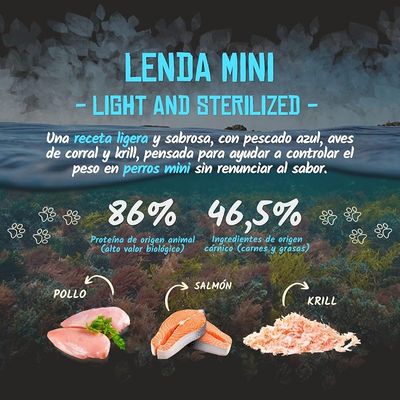 Lenda Mini Light & Sterilized Salmón