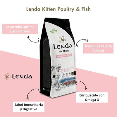 Lenda Kitten Grain Free Aves y Pescado