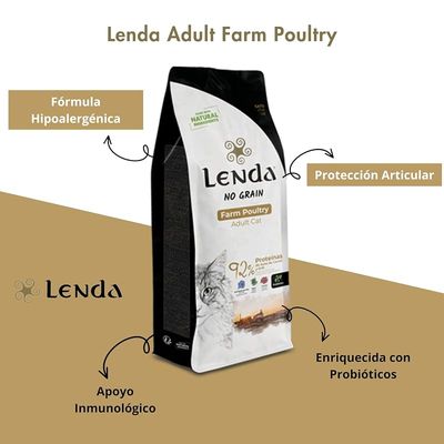 Lenda Adult Cat Grain Free Farm Aves