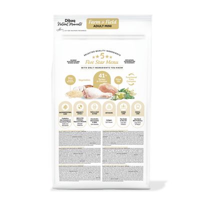 Dibaq Natural Moments 5 Star Pavo y Pollo Adulto razas pequeñas