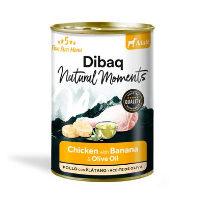 Dibaq Natural Moments Adulto Pollo con plátano