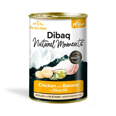 Dibaq Natural Moments Adulto Pollo con plátano