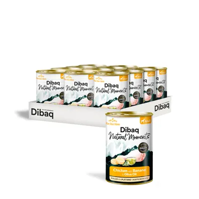 Dibaq Natural Moments Adulto Pollo con plátano