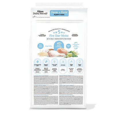 Dibaq Natural Moments 5 Star Pavo y Pollo Cachorro razas pequeñas