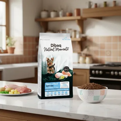 Dibaq Natural Moments 5 Star Pavo y Pollo Cachorro razas pequeñas