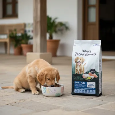 Dibaq Natural Moments 5 Star Pavo y Pollo Cachorro razas grandes