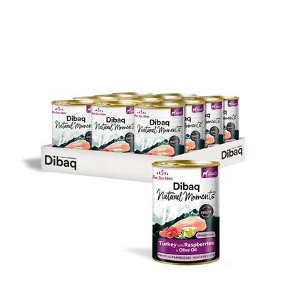 Dibaq Natural Moments Adulto Pavo con Frambuesa
