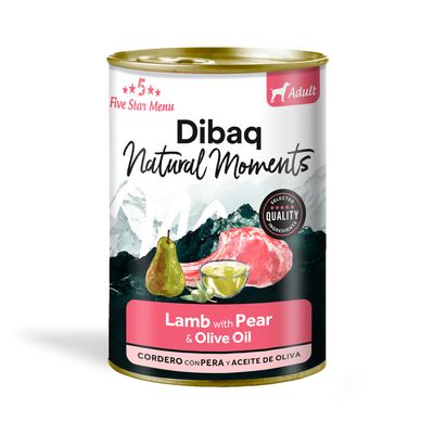 Dibaq Natural Moments Adulto Cordero con Pera