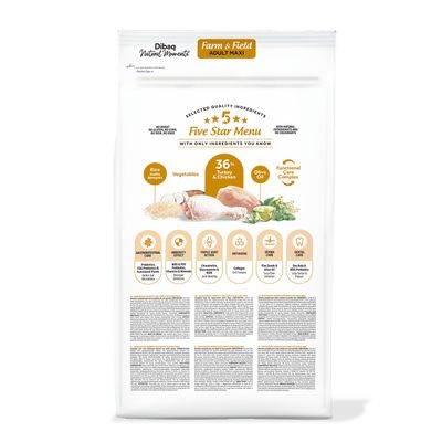 Dibaq Natural Moments 5 Star Pavo y Pollo Adulto razas grandes