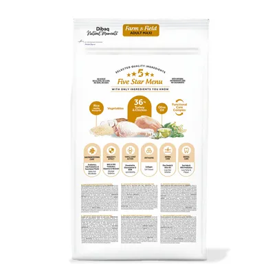 Dibaq Natural Moments 5 Star Pavo y Pollo Adulto razas grandes