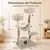 GIANTEX 147 cm Árbol Rascador para Gatos Multinivel