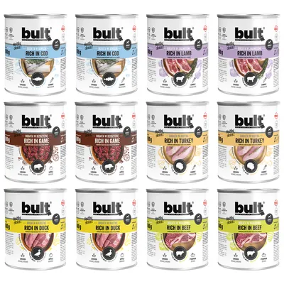 BULT Fleischreiches Nassfutter für ausgewachsene Hunde im Dosen-Mix BULT Fleischreiches Nassfutter für ausgewachsene Hunde im Dosen-Mix