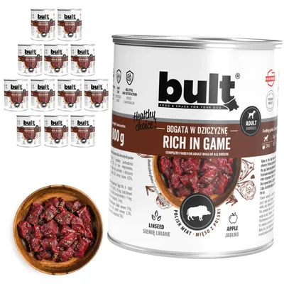 BULT Fleischreiches Nassfutter für ausgewachsene Hunde in Dosen 12 x 800 g BULT Fleischreiches Nassfutter für ausgewachsene Hunde in Dosen 12 x 800 g