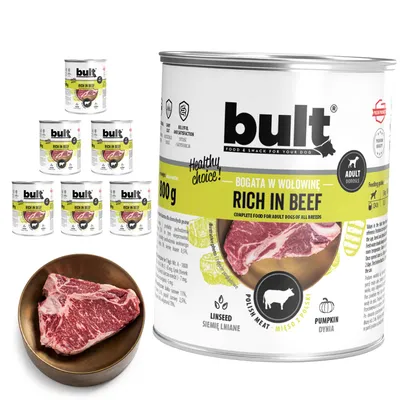 BULT Fleischreiches Nassfutter für ausgewachsene Hunde in Dosen 6 x 800 g BULT Fleischreiches Nassfutter für ausgewachsene Hunde in Dosen 6 x 800 g