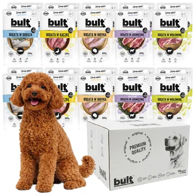 BULT Nassfutter für ausgewachsene Hunde im Beutel-Mix – 6 Sorten