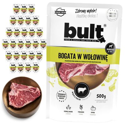 BULT Nassfutter für Hunde Beutel 30 x 500 g