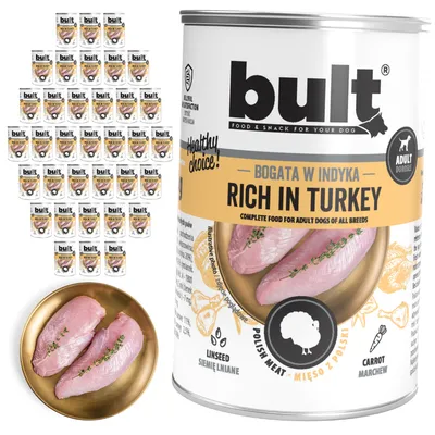 BULT Fleischreiches Nassfutter für ausgewachsene Hunde in Dosen 36 x 400 g BULT Fleischreiches Nassfutter für ausgewachsene Hunde in Dosen 36 x 400 g