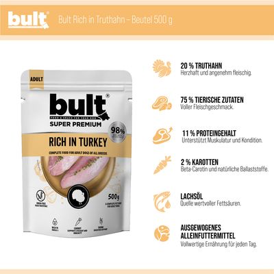 BULT Nassfutter für Hunde Beutel 10 x 500 g