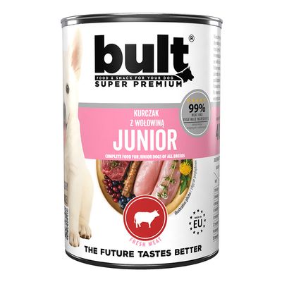BULT Junior Nassfutter für Welpen – Alleinfuttermittel Dose 400 g