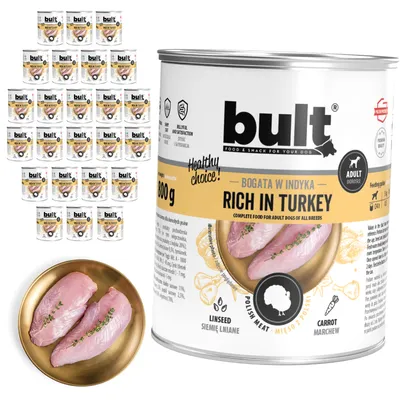 BULT Fleischreiches Nassfutter für ausgewachsene Hunde in Dosen 24 x 800 g BULT Fleischreiches Nassfutter für ausgewachsene Hunde in Dosen 24 x 800 g