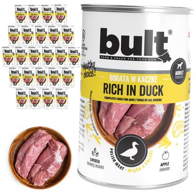 BULT Fleischreiches Nassfutter für ausgewachsene Hunde in Dosen 24 x 400 g
