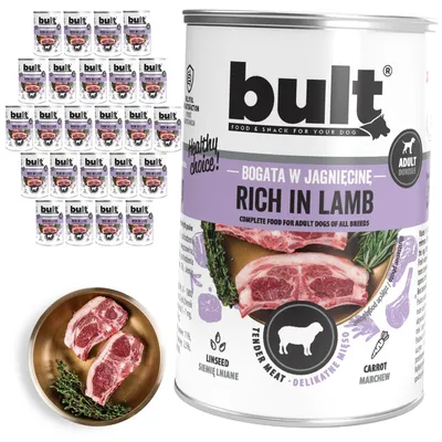 BULT Fleischreiches Nassfutter für ausgewachsene Hunde in Dosen 24 x 400 g BULT Fleischreiches Nassfutter für ausgewachsene Hunde in Dosen 24 x 400 g