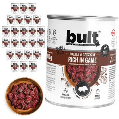 BULT Fleischreiches Nassfutter für ausgewachsene Hunde in Dosen 24 x 800 g BULT Fleischreiches Nassfutter für ausgewachsene Hunde in Dosen 24 x 800 g