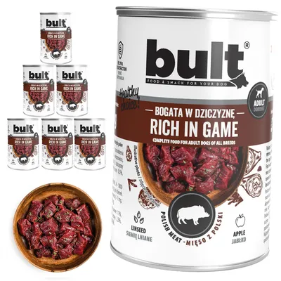 BULT Fleischreiches Nassfutter für ausgewachsene Hunde in Dosen 6 x 400 g BULT Fleischreiches Nassfutter für ausgewachsene Hunde in Dosen 6 x 400 g