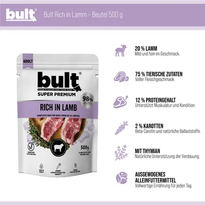BULT Nassfutter für Hunde Beutel 30 x 500 g BULT Nassfutter für Hunde Beutel 30 x 500 g