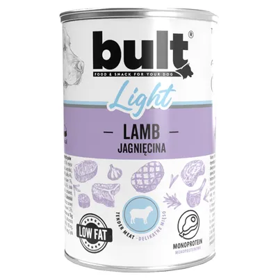 BULT LIGHT Nassfutter für Hunde – Monoprotein-Alleinfutter Dose 400 g BULT LIGHT Nassfutter für Hunde – Monoprotein-Alleinfutter Dose 400 g