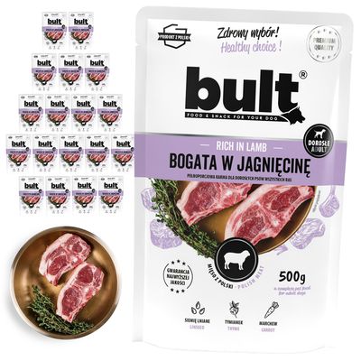 BULT Nassfutter für Hunde Beutel 20 x 500 g