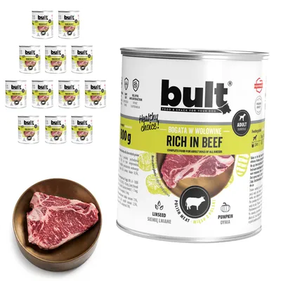 BULT Fleischreiches Nassfutter für ausgewachsene Hunde in Dosen 12 x 800 g BULT Fleischreiches Nassfutter für ausgewachsene Hunde in Dosen 12 x 800 g