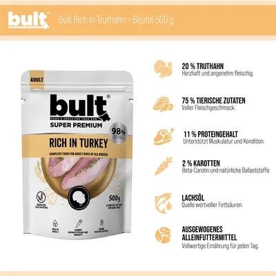 BULT Nassfutter für Hunde Beutel 20 x 500 g BULT Nassfutter für Hunde Beutel 20 x 500 g
