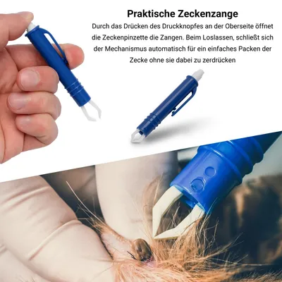 FinoPet Zeckenzange für Hunde und Katzen, Professioneller Zeckenentferner u FinoPet Zeckenzange für Hunde und Katzen, Professioneller Zeckenentferner u
