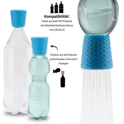FinoPet 2er Set Mobile Hundedusche Aufsatz Hunde Dusche für unterwegs