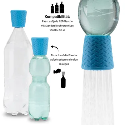 FinoPet 2er Set Mobile Hundedusche Aufsatz Hunde Dusche für unterwegs