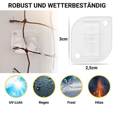 FinoPet Katzennetz Befestigungsset Klebehaken mit UHU Ultra Montagekleber