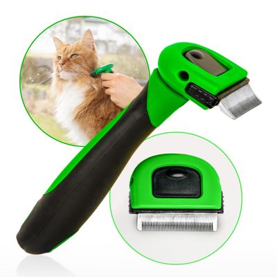 Katzenbürste Langhaar & Kurzhaar - Unterfellbürste Katze für kleine Katzen
