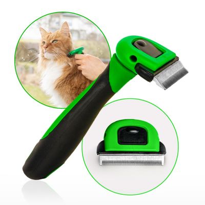 Katzenbürste Langhaar & Kurzhaar - Unterfellbürste Katze für größere Katzen