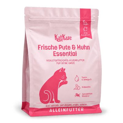 KatKare Alleinfutter Frische Pute & Huhn Essential