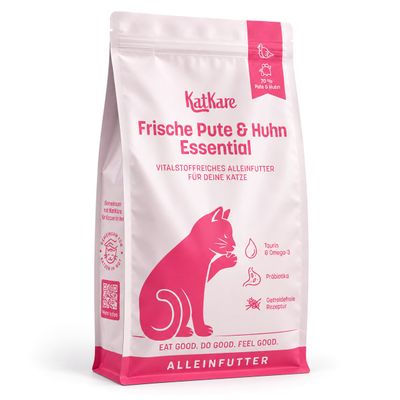 KatKare Alleinfutter Frische Pute & Huhn Essential
