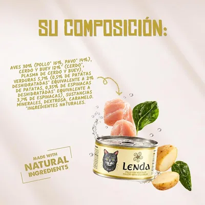 Lenda Delicat Bocaditos en Salsa de Pollo con Verduras para Gatos