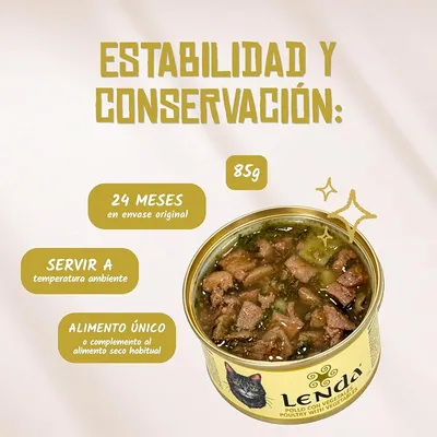 Lenda Delicat Bocaditos en Salsa de Pollo con Verduras para Gatos Lenda Delicat Bocaditos en Salsa de Pollo con Verduras para Gatos