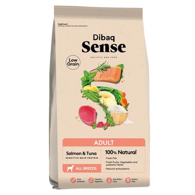 Dibaq Sense Low Grain Adulto Salmón y Atún 12Kg