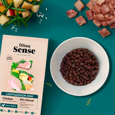 Dibaq Sense Low Grain Pollo Light o Senior Mini 2Kg