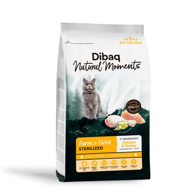 Dibaq Natural Moments 5 Star Esterilizado Pollo y Pavo