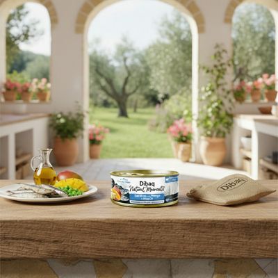 Dibaq Natural Moments 5 Star Esterilizados de Sardinas,Mango 12 uds x 70 gr