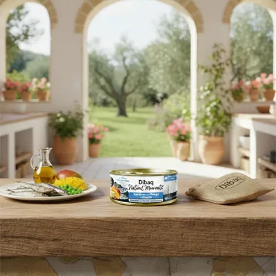 Dibaq Natural Moments 5 Star Esterilizados de Sardinas,Mango 12 uds x 70 gr