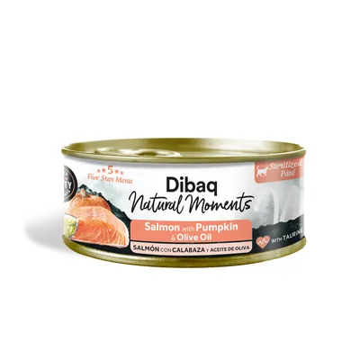 Dibaq Natural Moments 5 Star Esterilizados Salmón, Calabaza 12 uds x 70 gr Dibaq Natural Moments 5 Star Esterilizados Salmón, Calabaza 12 uds x 70 gr